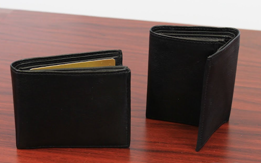2 black men's wallets